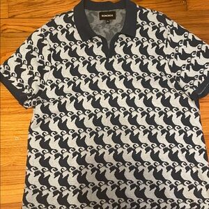 Bonobos Blue and Light Blue Design Polo